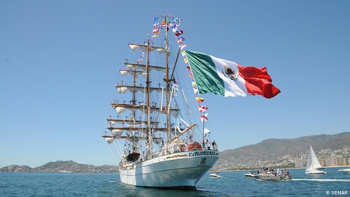 Llega a Acapulco el Buque Cuauhtémoc, tras recorrido por aguas europeas