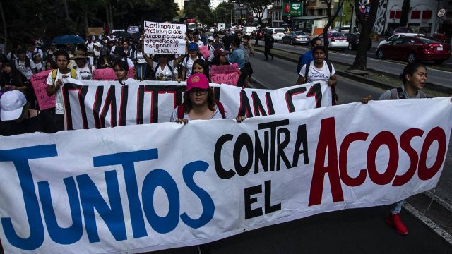 Estudiantes de la UNAM protestan contra el acoso