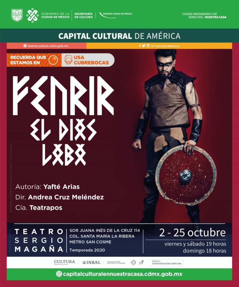 Fenrir: El Dios Lobo, mitología nórdica para adolescentes en el Teatro Sergio Magaña