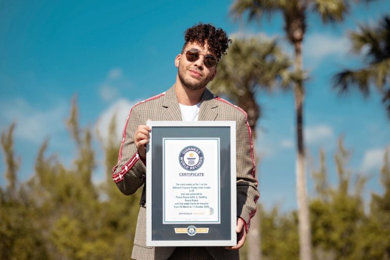 Prince Royce: “Jamás imaginé que podría recibir un récord Guinness”