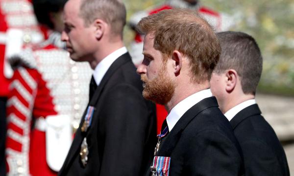 Guillermo y Enrique se reencuentran en el funeral del duque de Edimburgo