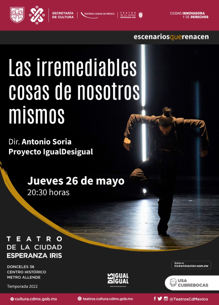 LLEVAN AL TEATRO DE LA CIUDAD ESPERANZA IRIS LAS IRREMEDIABLES COSAS DE NOSOTROS MISMOS