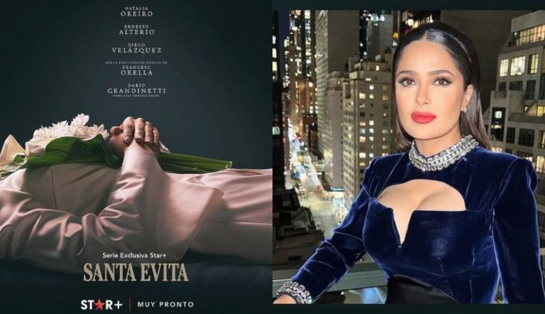 Revelan avance de ‘Santa Evita’, serie de Salma Hayek