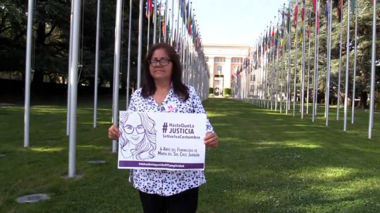 Una madre busca en la ONU justicia para su hija asesinada en México