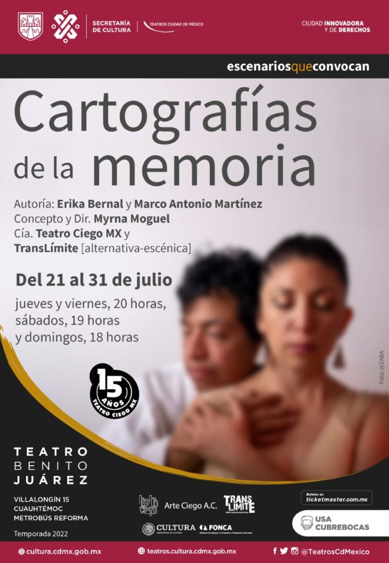 Cartografías de la memoria, documental escénico que se narra a partir de los recuerdos de dos personas con ceguera